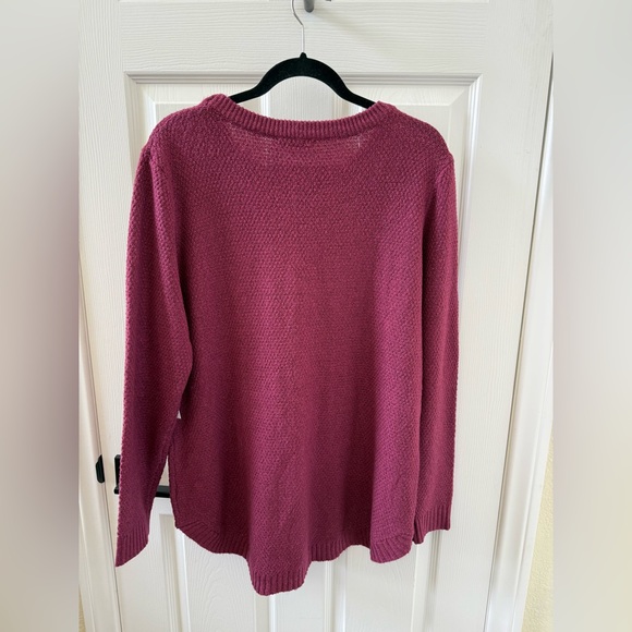 Pink Clover Berry Knit Sweater - Picture 2 of 5